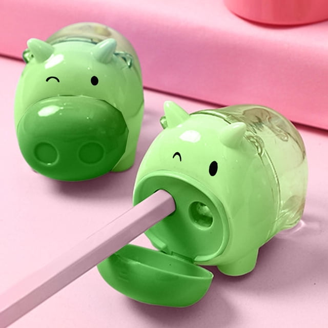 Oioii Portable Pencil Sharpener for Elementary & Kindergarten Kids, Compact Manual Sharpener with Smooth Cutting, Available in 4 Random Colors for School and Daily Writing Use,As Shown