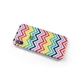 thumbnail image 2 of DistinctInk Clear Shockproof Hybrid Case for iPhone XS Max (6.5" Screen) - TPU Bumper, Acrylic Back, Tempered Glass Screen Protector - Rainbow Chevron, 2 of 9