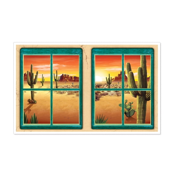 Party Decoration Desert Insta-View 3' 2" X 5' 2" - 6 Pack (1 Per Package)