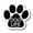 Black- dog life, variant on Magnet Me Up I Love My Dogs Pink Pawprint Magnet Decal, 5 Inch, Vinyl Automotive Magnet