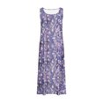 thumbnail image 3 of Vestido de Verano para las Mujeres sin Mangas Lino-Look Impreso Maxi, Suelto Fluido Y Vestido Sexy de Moda para las Mujeres, 3 of 4