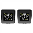 thumbnail image 1 of 2X Solar Wireless Tire Pressure Monitoring System Motorcycle TPMS Tire Pressure Monitor LCD Display 3 External Sensors,Black, 1 of 5