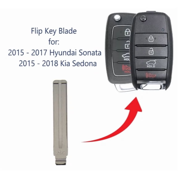 2015-2018 Hyundai Kia Remote Flip Key Blade KK10 LXP90 81996-2S020