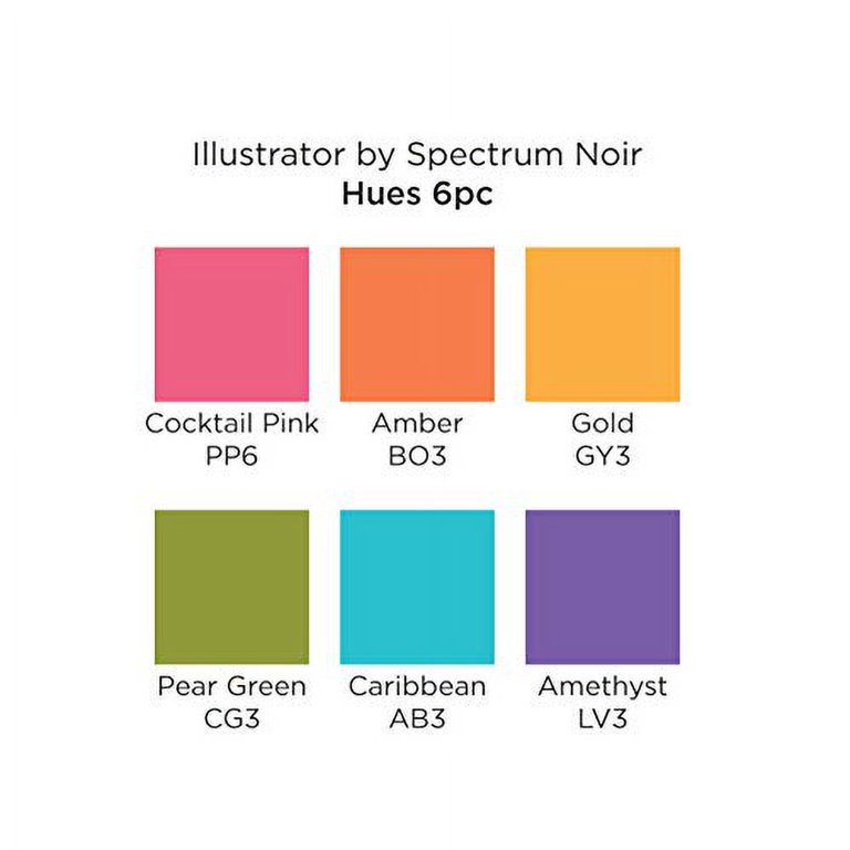 Noir Illustrator Spectrum Noir Triblend Color Chart SPECTRUM NOIR