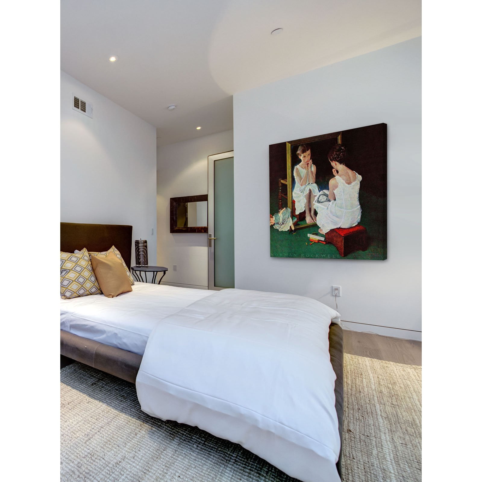 Marmont Hill Girl at the Mirror Wall Art