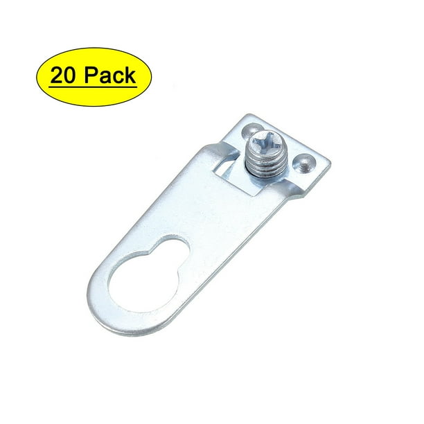 Picture Frame Hanging Brackets Hooks Hangers 1.6" x 0.6" Metal 20PCS