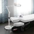 thumbnail image 7 of Saloniture 6 Wheel Rolling Base Magnifying LED Floor Lamp - Adjustable 3X Magnifier with Dimmable Lights for Lashes, Facials, Salon, Esthetician Spa, and Crafts, 7 of 7
