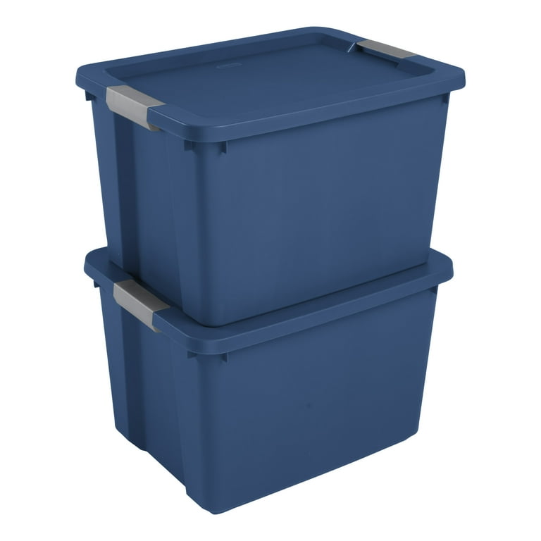 Sterilite Large Storage Bin 20 Gallon Plastic Container with Latch