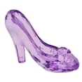 thumbnail image 4 of Zapatos de tacón alto de princesa, decoración para casa de muñecas, zapatillas acrílicas de colección para exhibir púrpura, 4 of 9