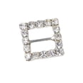 thumbnail image 3 of Rongfmy 10 Square Crystal Buckle Embellishment Wedding Invitation Ribbon Slider 14mm, 3 of 9