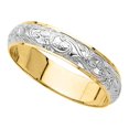 thumbnail image 1 of Precious Stars 14K Two-Tone Gold 4-mm Ladies Wedding Band, 1 of 2