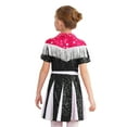 thumbnail image 2 of iiniim Halloween Western Party Dress Up Cowgirl Kids Girls Tassels Fringe Shiny Sequins Pleated Dresses Black 16, 2 of 7