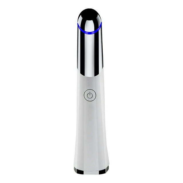 Rechargeable Eye & Lip Care Tool - ABS White Microcurrent Heat Therapy Massager for Reducing Eye Bags, Dark Circles & Fat Granules, 3W 3.7V 300mAh Lithium Battery, 38g Portable Home Beauty Device