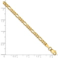 thumbnail image 2 of 10k Yellow Gold Anklet 10 inch 3 mm Concave Figaro Chain, 2 of 2