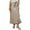 Camel, variant on Women's Satin Midi Long Skirt Summer High Waist A-line Skirt Elegant Casual Skirt for Women Vacation Outfits