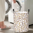thumbnail image 4 of Hand drawn hourglass Laundry Basket, Laundry Hamper Waterproof Laundry Bag Clothes Hamper Laundry Bin with Handles for Bedroom, Living Room, Kids Room-#, 4 of 5