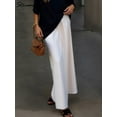 thumbnail image 2 of Long Black Satin Skirts For Women 2025 Spring Summer Straight Maxi Green Skirt Elegant Beige Women Satin Silk Skirts Long Brown, 2 of 6