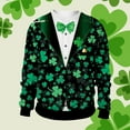 thumbnail image 2 of PMUYBHF Chandails à Capuche pour Hommes Chandail Homme Printemps et Automne Grande Fleur Imprimé Intégral Manches Longues Col Rond Sans Capuche Floral Tendance Mode Chandail en Molleton de Base Chandails à Capuche Graphiques pour Hommes, 2 of 8