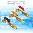 Refrigerant Angled Compact Ball Valve 6PCS for R410A R134A R12 R22 R502 AC HVAC Refrigeration