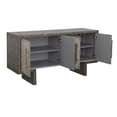 thumbnail image 6 of Treasure Trove Cannon 4-Door Wood Credenza in Textured Gray/Cream/Blue, 6 of 7