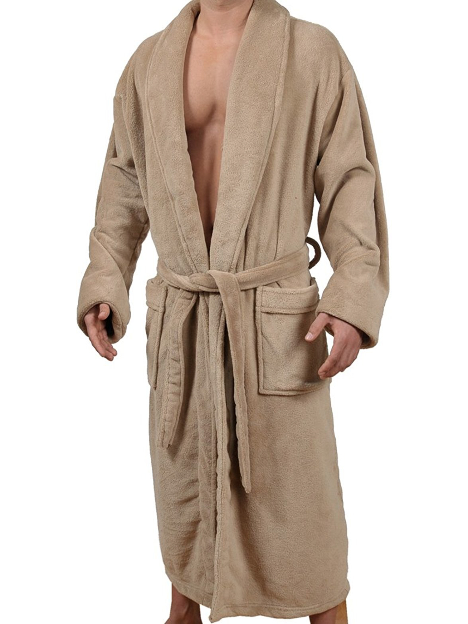 Wanted Men's Micro Fleece Bathrobe