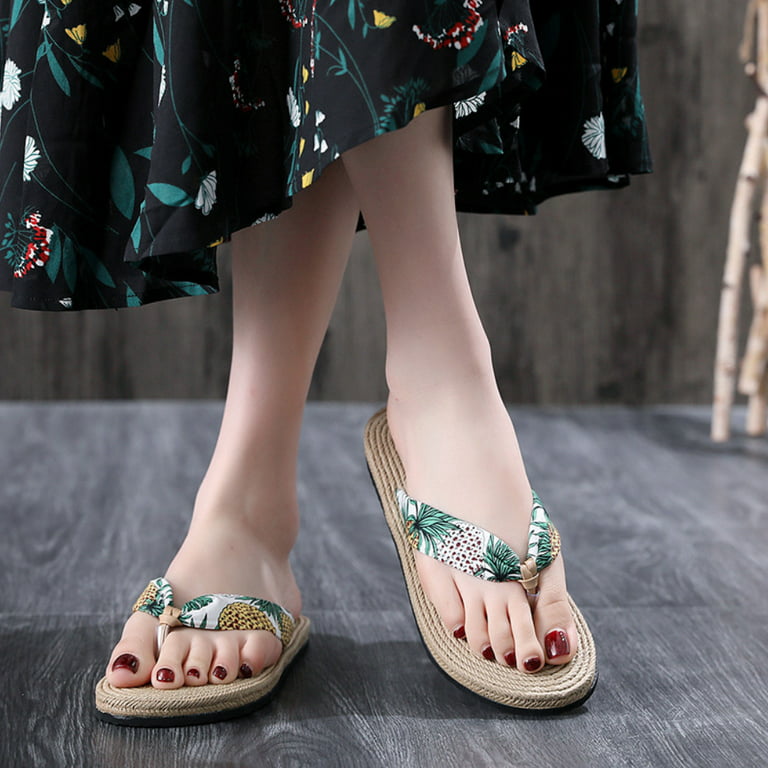 VEAREAR New product introduction，Women Shoes Summer Floral Flip