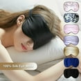 thumbnail image 1 of Sleep Mask Natural Pure Mulberry Silk Sleep Mask Blindfold Eye Mask, 1 of 5