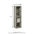 thumbnail image 6 of HOMLUX 9" x 12" x 42" Storage Shelf 4 Tier Cube Bookcase, Suitable for Small Space, Gray, 6 of 7