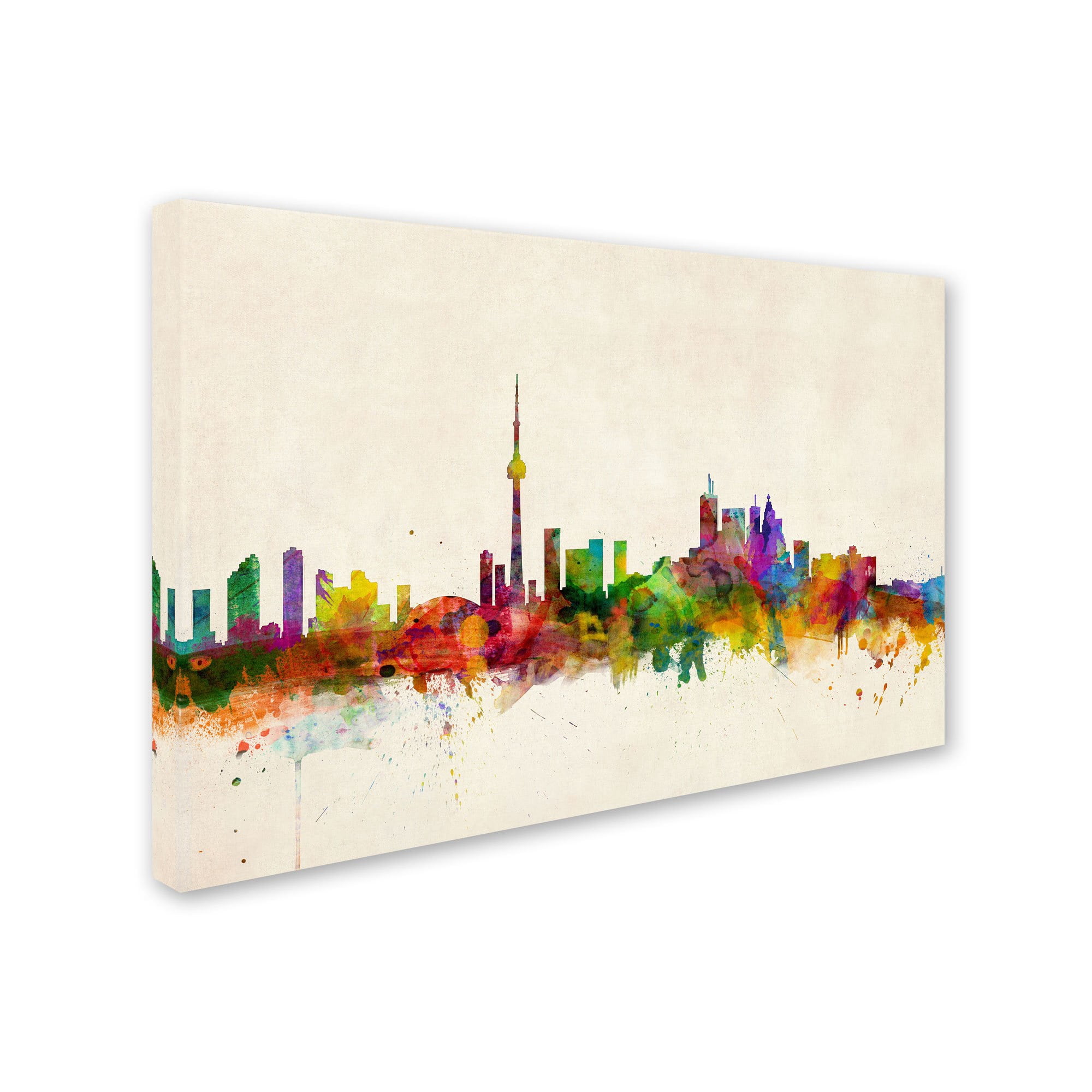 Trademark Fine Art "Toronto, Canada" Canvas Art by Michael Tompsett