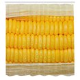 thumbnail image 3 of Ambesonne Food Art Shower Curtain, Corn Stem with Raindrops, 69"Wx84"L, Yellow and Cream, 3 of 5