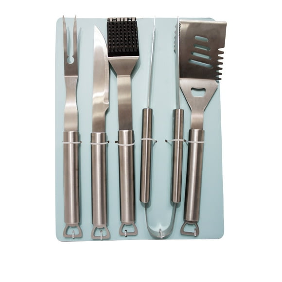 JUEGO DE UTENSILIOS PARA BARBACOA DE ACERO INOXIDABLE 39795