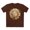 Dark Chocolate, variant on Sun Shirt, Shirt with Sun, Tee Shirt with Gold Sun