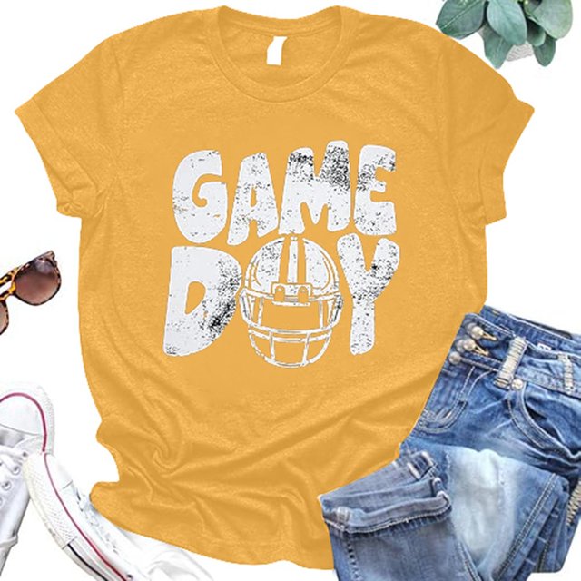 TINZ T-Shirt à Manches Courtes de Rugby à Col Rond Coupe Décontractée pour Femmes Haut Décontracté Ample pour Tous les Jours Haut Long pour Femmes Chandails d'Exercice Femmes Shorts de Bain Femmes