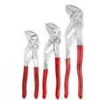 thumbnail image 1 of Juego de alicates y llaves KNIPEX, 3 piezas (15, 18, 25 cm), color rojo, 1 of 6