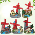 thumbnail image 3 of Fish tank landscaping stone rotating windmill water wheel resin simulation rockery aquarium decoration fish  accessories, 3 of 5