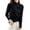 Black, variant on Elegant Turtleneck Sweater – Long Sleeve Slim Fit Knit Pullover for Women, Soft Warm Winter Top for Casual Wear & Layering, Autumn Korean Oversize Style