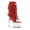 thumbnail image 2 of ADORE-1017SQF, 7'' Heel 2 3/4'' Platform Sequins Fringe Ankle Boot, 2 of 2