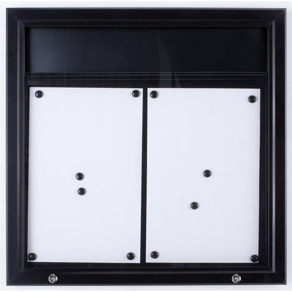 Bulletin Board with SwingOpen Locking Door for Outdoor Use, Wall