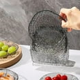 thumbnail image 1 of Glacier Pattern Household Fruit Plates Dining Table Garbage Tray Transparent Desktop, 1 of 6