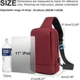 thumbnail image 6 of Messenger Bag Sling Bag Crossbody Shoulder Bag for Men Women Travel Work Satchel Bags, 6 of 6