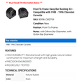 thumbnail image 2 of Front To Frame Sway Bar Bushing Kit - Compatible with 1988 - 1996 Chevy Corvette 1989 1990 1991 1992 1993 1994 1995, 2 of 2