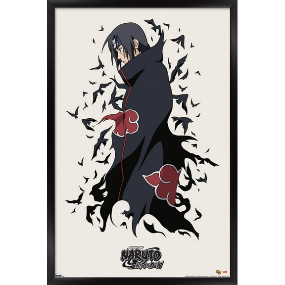 Naruto - Itachi Wall Poster, 14.725" x 22.375", Framed