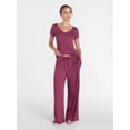thumbnail image 3 of Joyspun Women’s Modal Blend Ribbed Sleep Pants, 29'' Inseam, Sizes XS-3X, 3 of 6