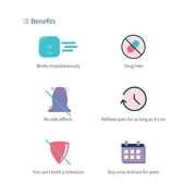 Livia - The Off Switch for Menstrual Pain- Livia generates effective menstrual pain relief within 30-to-60 seconds! (Color: Blue-Green)