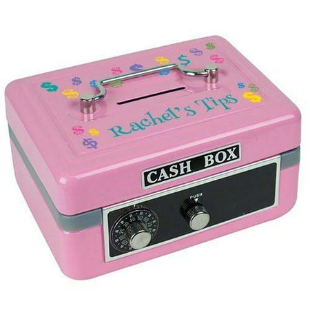 Personalized Blue Dollar Signs BrightCash Box