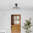 thumbnail image 3 of JONATHAN Y Camila 14" 1-Light Industrial Indoor/Outdoor Iron LED Semi Flush Mount, Matte Silver Blue, JYL7617K, 3 of 9