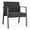 Adler Nocturnal, variant on Waterfall Reception Waiting Oversize Guest Chair / Charcoal Steel / Light Gray