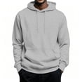 thumbnail image 2 of GrmtClth Mens Hoodie Running‑Friendly Pullover Hooded Sweatshirt Lightweight Breathable Fabric Adjustable Drawstring Pocket Loose‑Fit Outdoor Jogging Daily Tops, 2 of 8