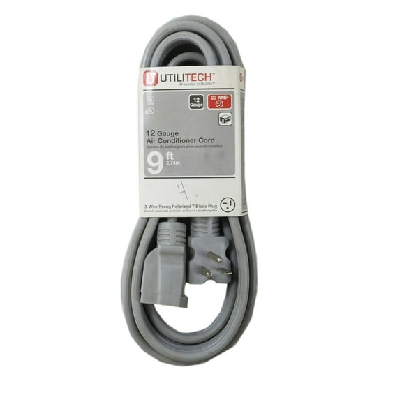 Utilitech (51659) 12 Gauge Air Conditioner Cord (9ft.)
