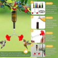 thumbnail image 5 of 3 Pcs Floral Hummingbird Feeder Tubes and Stoppers, Red Double Head Hummingbird Feeding Ports, Water Feeding Replacement Parts Wine Bottle Plug for Ou, 5 of 5